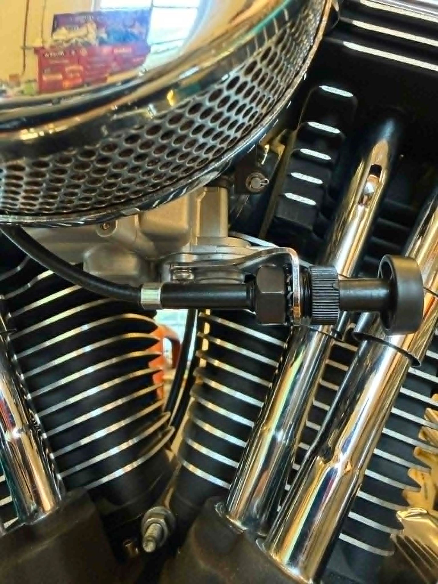 Choke relocation bracket CV Carbs